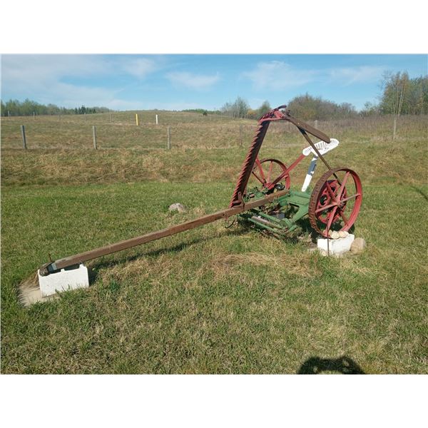 Antique Frost Wood Farm Hay Mower