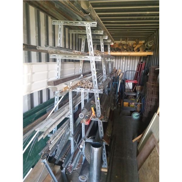 Metal Racking With Metal Pipe Collection Siding Not Included