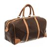 Image 3 : Celine Macadam Pattern Logo Embossed Big Boston Bag Brown