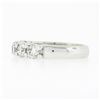 Image 6 : NEW 14k White Gold 1.38 ctw Round Prong Diamond 5 Stone Classic Wedding Band Rin