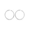 Image 3 : 2.60 ctw Diamond Hoop Earrings - 14KT White Gold