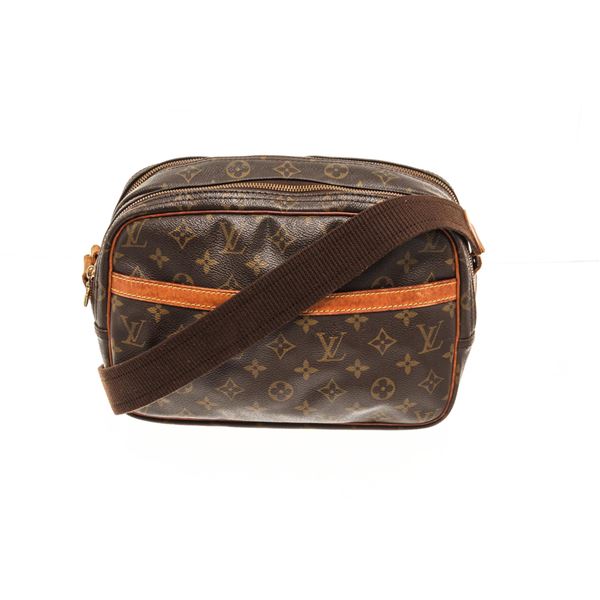 Louis Vuitton Brown Monogram Reporter PM Crossbody Bag