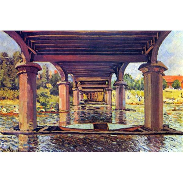 Alfred Sisley - Under the Bridge at Hampton Court