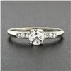 Image 3 : Antique 18k Gold 0.72 ctw Old European Diamond Solitaire Engagement Promise Ring