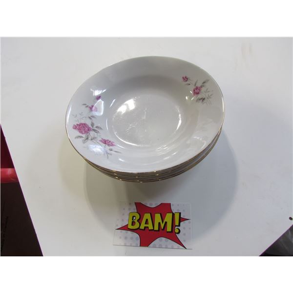flower plates x4