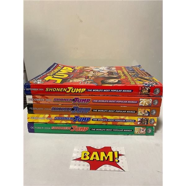 Shonen Jump Manga Magazines Bundle (5)