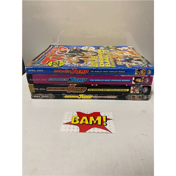 Shonen Jump Manga Magazines Bundle (4)