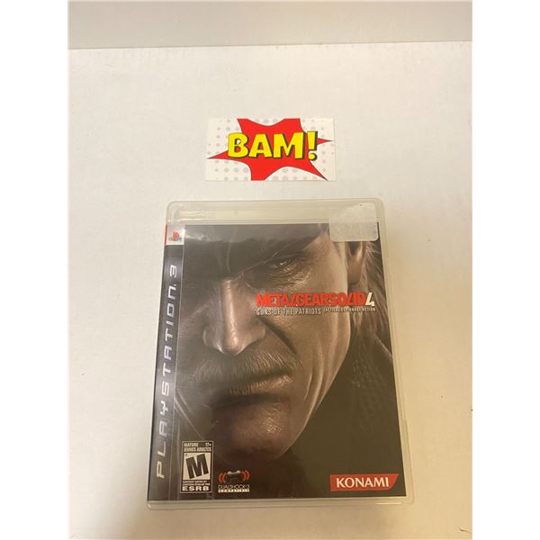 MetaLGearSolid4 PS3 Game