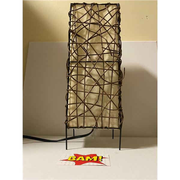 Wicker & Cloth Lamp