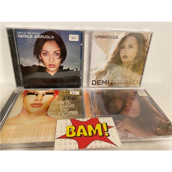 Female Pop Singers CDs (4)