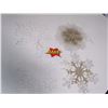 Image 1 : 9pc Snowflake Set White/Gold