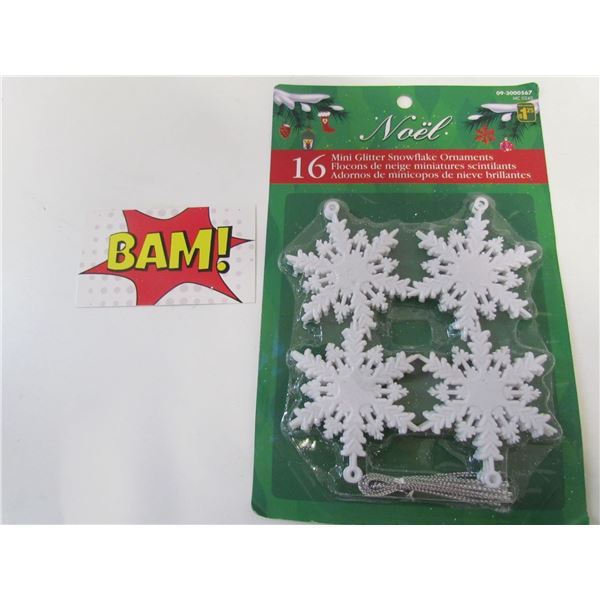 16pc Snowflake Ornaments