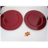 Image 1 : 4 x Red Christmas Plates