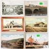 Image 2 : New York "S" Town Trains - Railroad - Depot Postcards 23 Cards