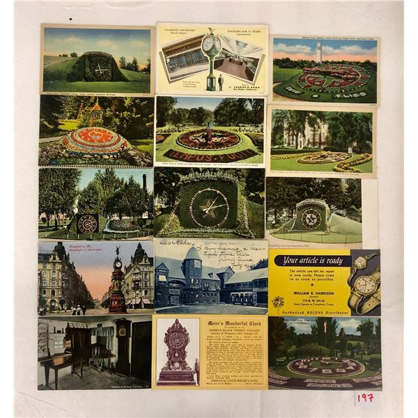 Clocks - Watches on Postcards 36