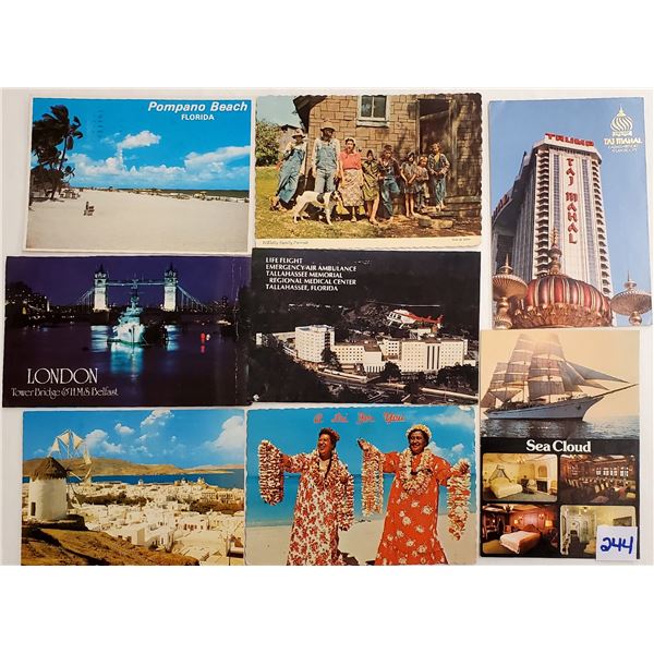 Box of Continental Chrome Postcards Approx. 475