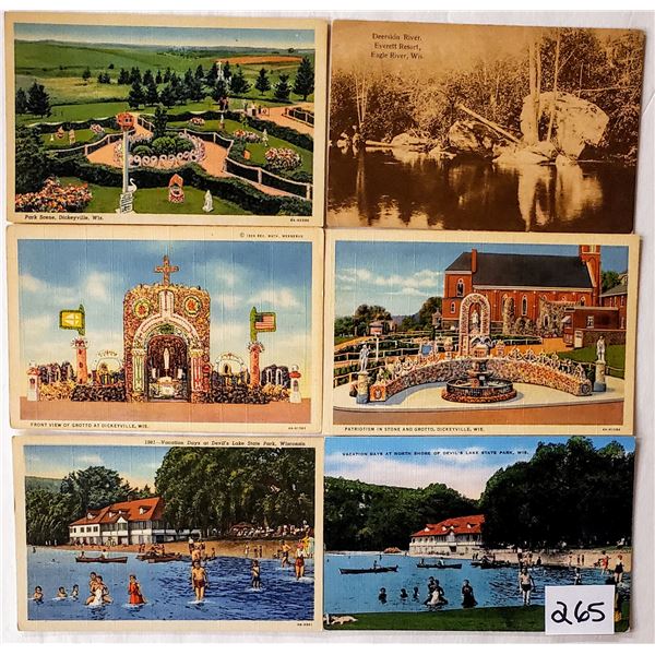 Wisconisn 200+ Sorted Postcards