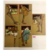 Image 1 : Comic Billards - Pool Postcards 5 Cards