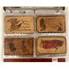 Image 8 : Album of Antique Novelty Leather Postcards 55 Cards