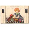 Image 1 : Group of 4 Art Deco Congratulations Girl & Dog Postcards