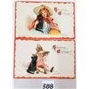 Image 1 : 4 Brundage Halloween Holiday Greeting Postcards