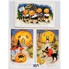Image 1 : 10 Whitney Halloween Holiday Greeting Postcards