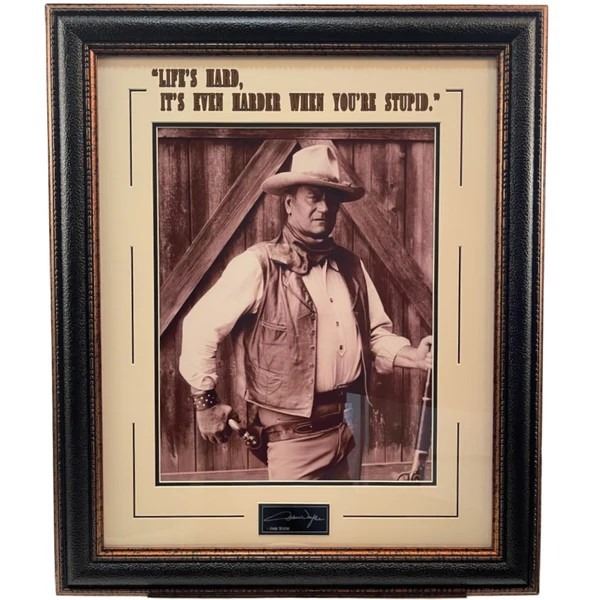 John Wayne Framed Artwork