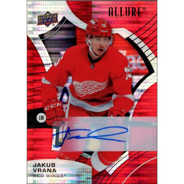 2021 Upper Deck Allure Jakub Vrana Red Rainbow Auto