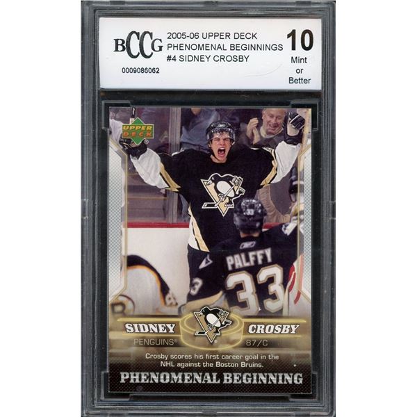 2006 Upper Deck Phenomenal Beginnings Sidney Crosby #4 - BCCG 10