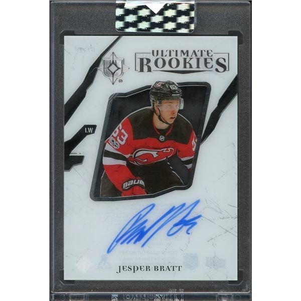 2021 Upper Deck Clear Cut Jesper Bratt Ultimate Rookies autograph