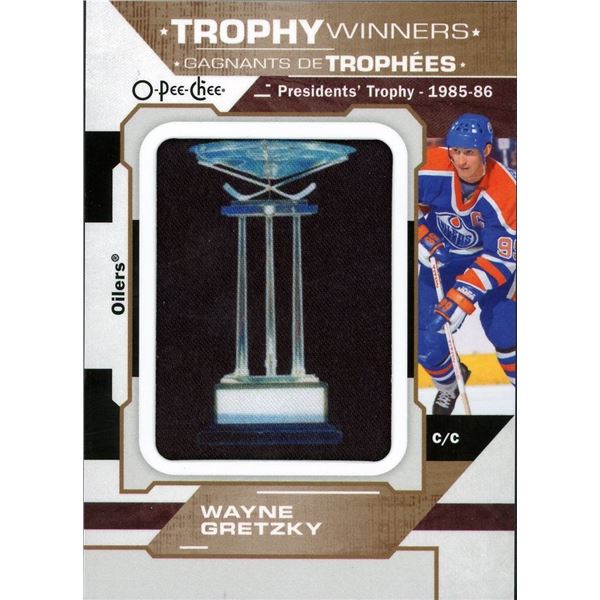 2022 OPC Wayne Gretzky Trophy Winners Presidents Trophy 1985-86