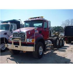 2005 MACK CV713 GRANITE TRI-AXLE CAB & CHASSIS