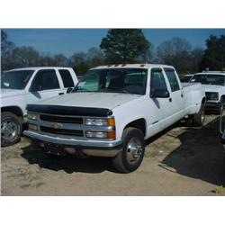 1994 CHEVROLET 3500 SILVERADO CREWCAB PICKUP S/N J419883