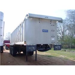 2002 MATE 30' TRI-AXLE ALUMINUM DUMP TRAILER