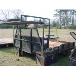 9'STEEL FLATBED BODY W/FUEL TANK & TOOL BOXES