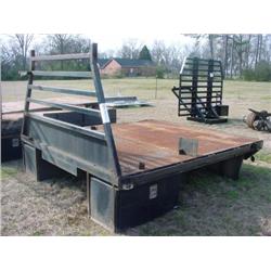 9' STEEL FLATBED BODY W/TOOL BOXES