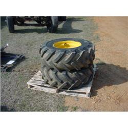 (1) LOT 2 335/80R18 TIRES & WHEELS