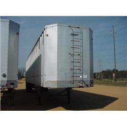 1992 PEERLESS WALKING FLOOR 45' CLOSED TOP CHIP VAN S/N A63640