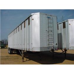 1992 PEERLESS WALKING FLOOR 45' CLOSED TOP CHIP VAN S/N B80900