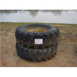 (1) LOT 2 14.00-24 TIRES & WHEELS FITS CAT