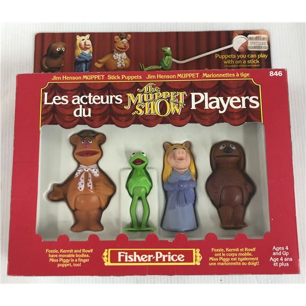 1978 Muppet Show Puppet Set - Kermit, Fozzy, Rowlf and Miss Piggy