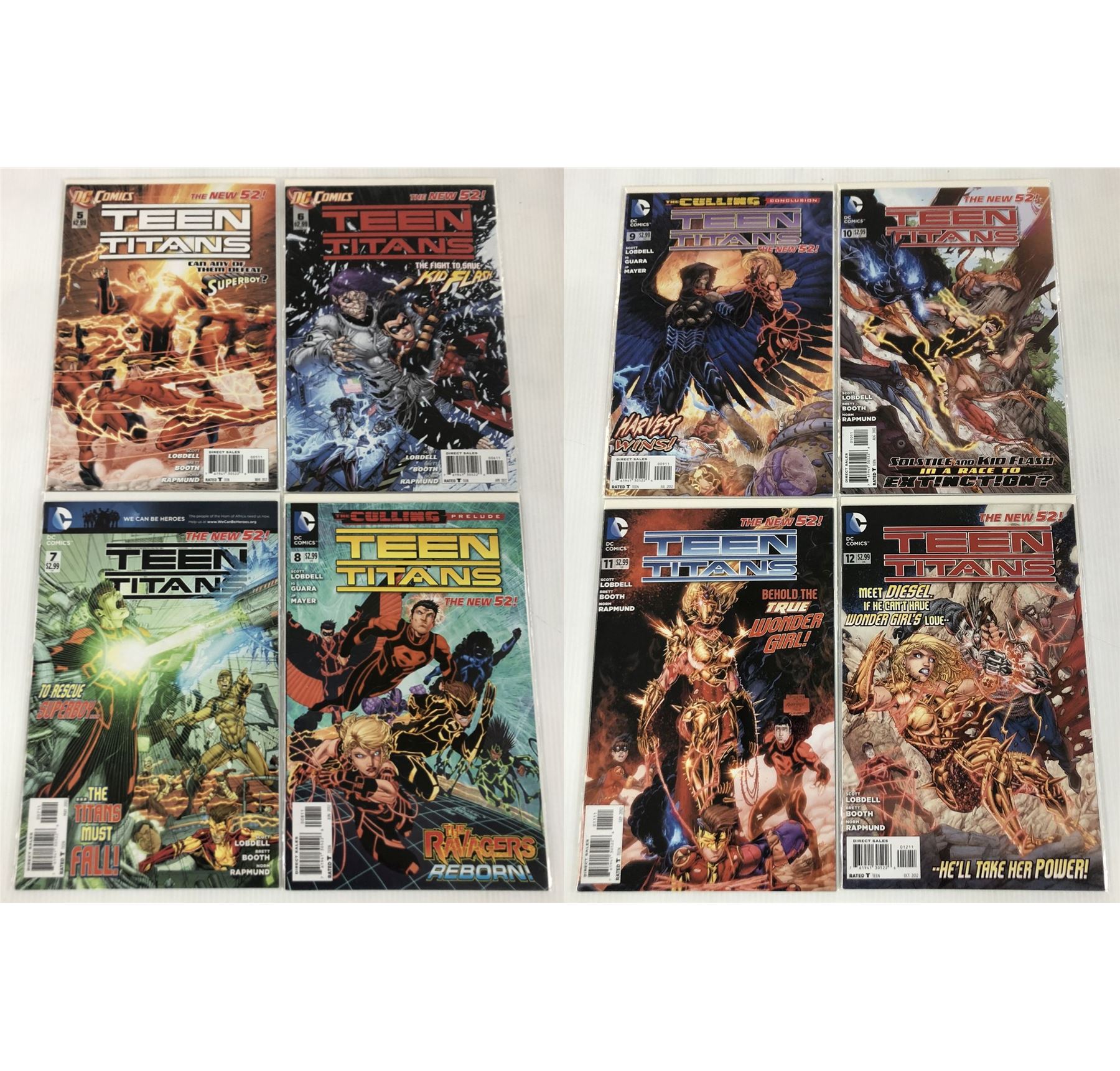 DC Comics The New 52! Teen Titans Comic Lot of 8