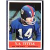 Image 1 : 1964 PHILADELPHIA CHEWING GUM Y.A. TITTLE (HOF)
