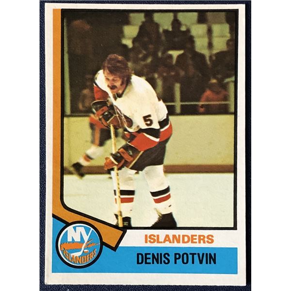 1974-75 O-PEE-CHEE DENIS POTVIN (HOF) ROOKIE CARD