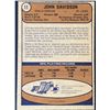 Image 2 : 1974-75 O-PEE-CHEE JOHN DAVIDSON ROOKIE CARD