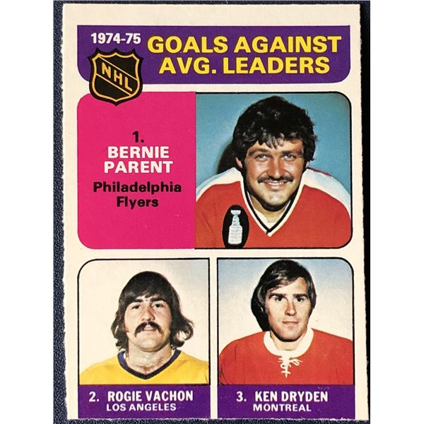 1975-76 O-PEE-CHEE BERNIE PARENT/KEN DRYDEN (HOF) LL