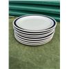 8 Tienshan stoneware halo Blue plates