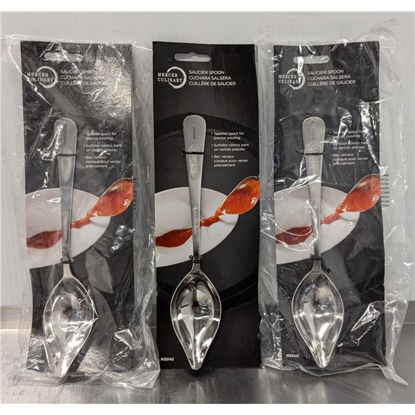 Mercer Culinary Saucier Spoons - Lot of 3 &Front B
