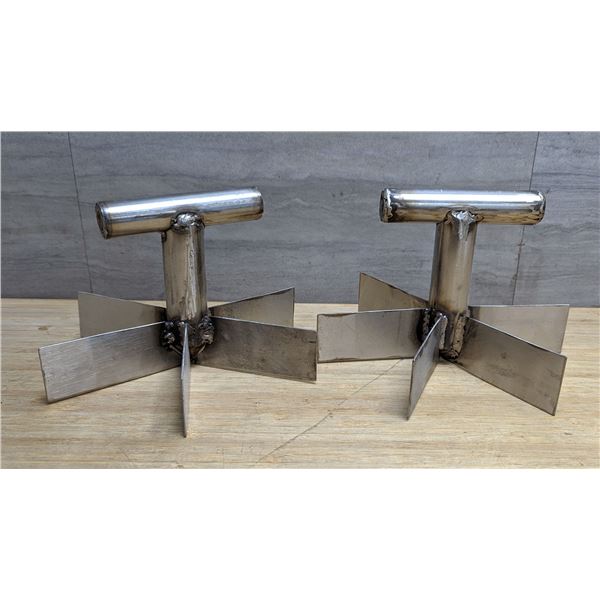 Stainless Bakery Cutters - Lot of 2 &L-15/Front B