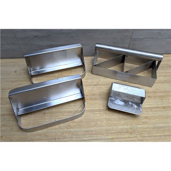 Misc Stainless Bakery Cutters - Lot of 4 &L-17/Front D